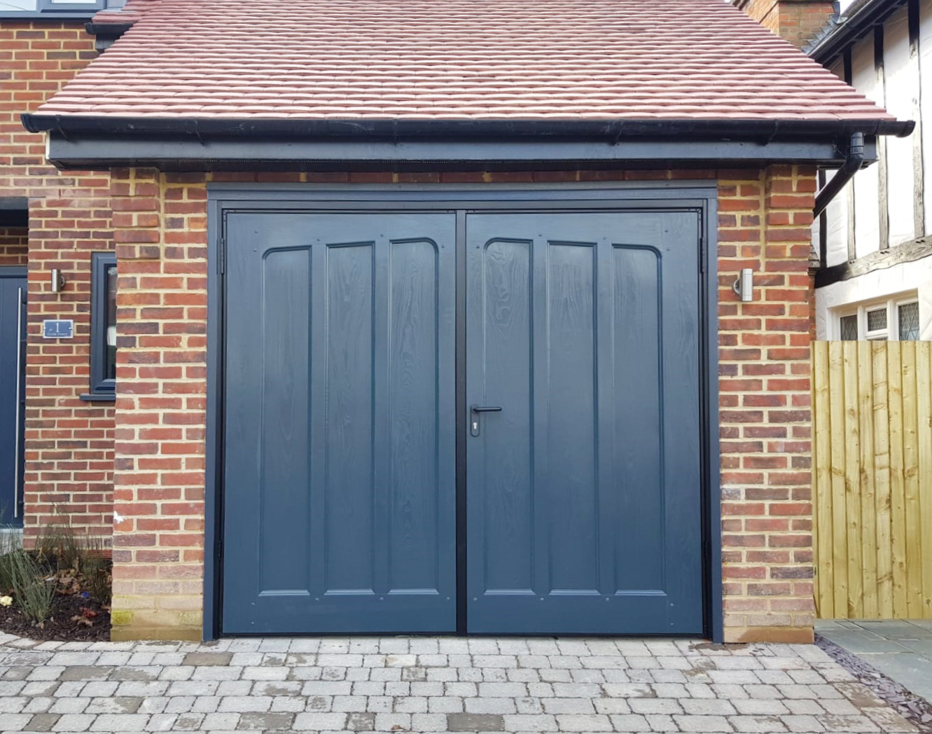 Access Garage Doors Wessex Loxwood GRP Garage Door in Anthracite