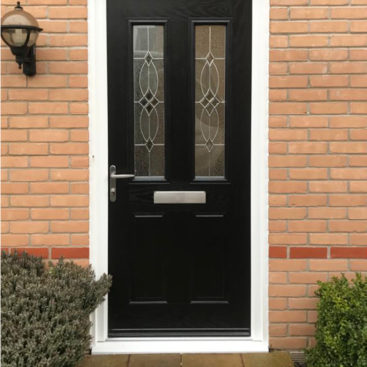 Trudor Cezanne TR04 Entrance Door Finished in Jet Black