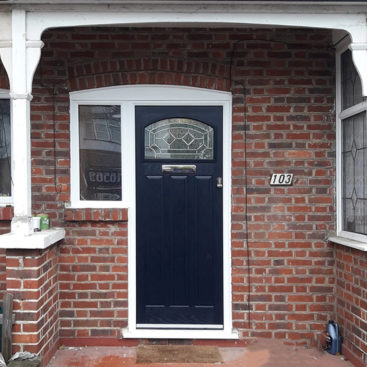 Truedor Rembrandt Composite Entrance Door in Finished in Dark Blue