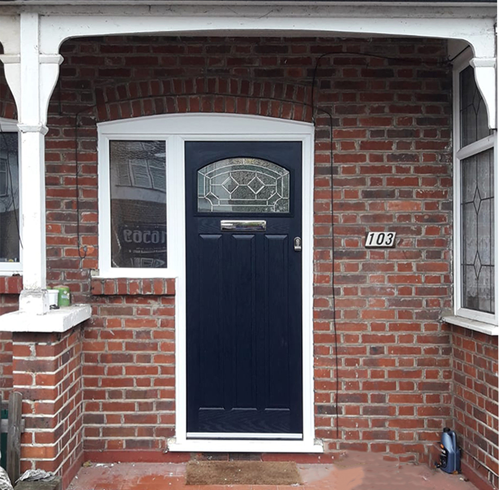 Truedor Rembrandt Composite Entrance Door in Finished in Dark Blue