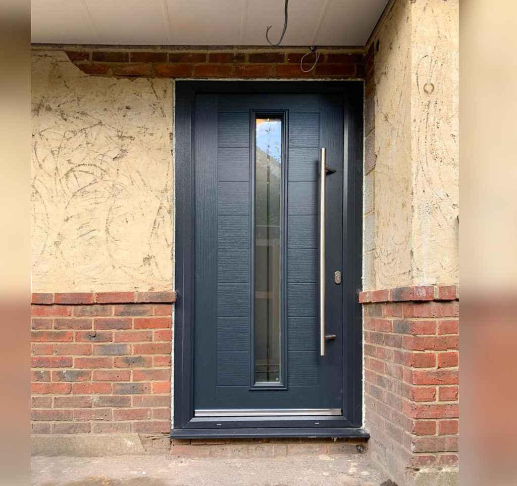 Truedor Kadinsky TR3B Entrance Door Finished in Anthracite Grey