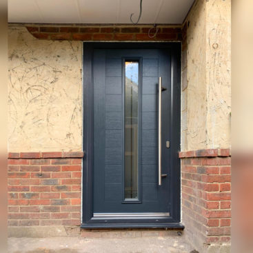 Truedor Kadinsky TR3B Entrance Door Finished in Anthracite Grey