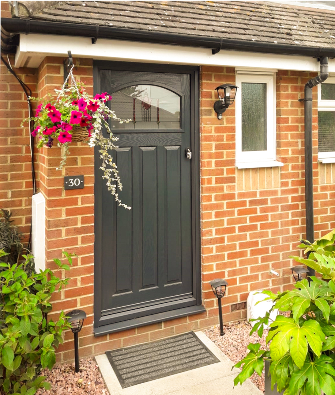 Truedor TR94 Rembrandt Composite Entrance Door Finished in Anthracite Grey