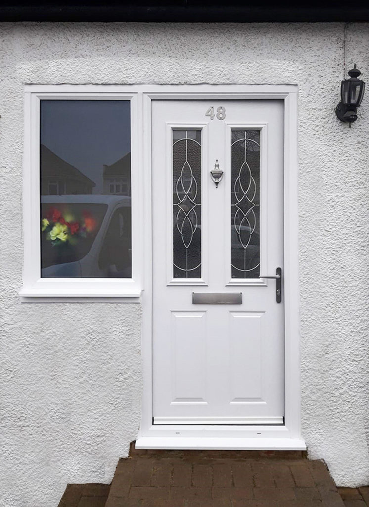 Truedor TR04 Entrance Door Finished in White