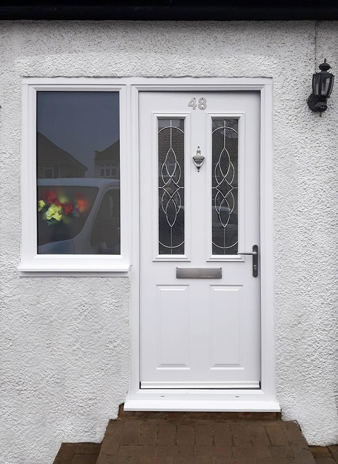 Truedor TR04 Entrance Door Finished in White