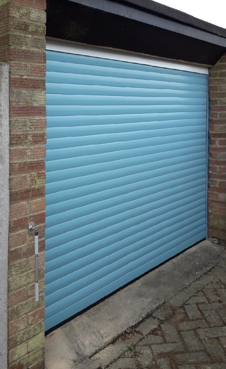 An SWS SeceuroGlide Classic, Insulated, Roller Garage Door