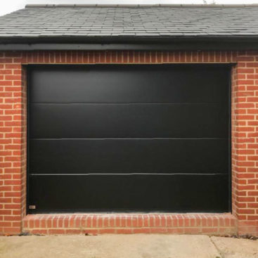 SeceuroGlide 'Elite' Garage Door in Smooth Black