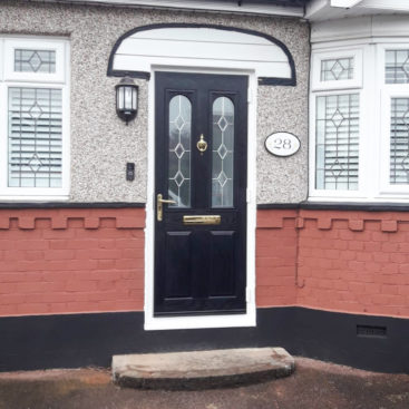 Truedor Cezane TR32 Composite entrance door in black