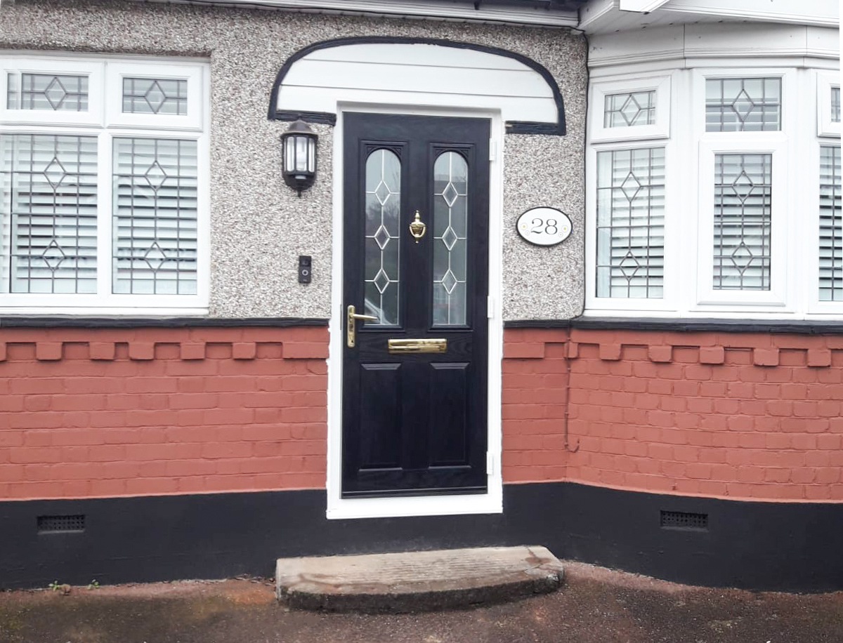 Truedor Cezane TR32 Composite entrance door in black