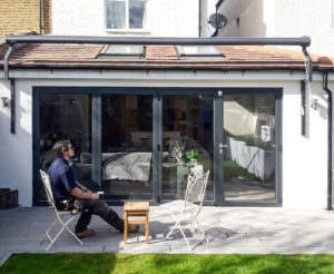 Markilux 990 Awning in Anthracite Grey with Bespoke Bungalow Brackets