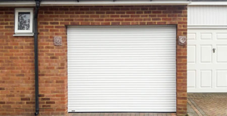 SeceuroGlide Compact Roller Garage Door in White