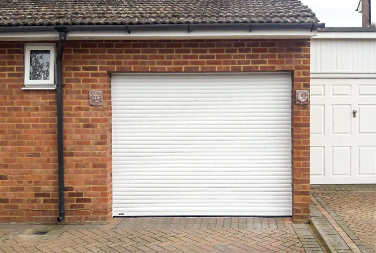 SeceuroGlide Compact Roller Garage Door in White