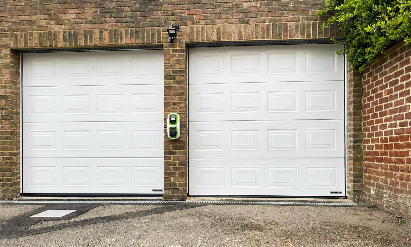 Hormann LPU42 Panelled Insulated Sectional Garage Doors in White