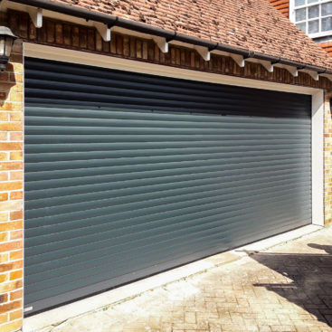 SWS SeceuroGlide Roller garage Door in Antracite Grey