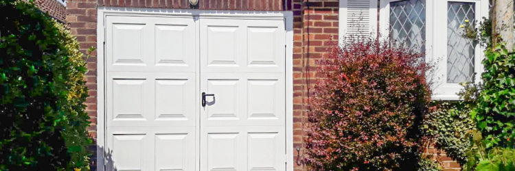 Garador Georgian Steel Side Hinged Garage Doors in White