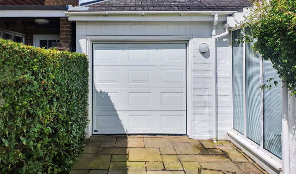 SWS Elite Georgian Insulated Sectional Garage Door in White