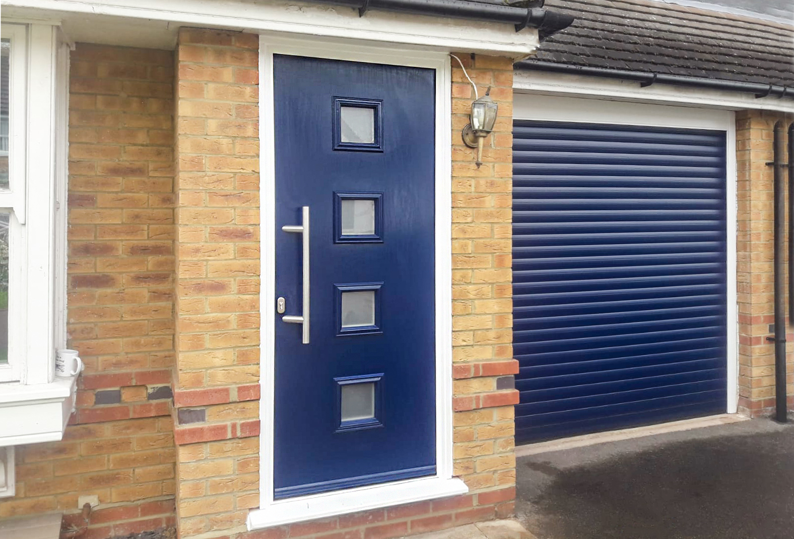 Truedor Mondrian Composite Front Door in Steel Blue