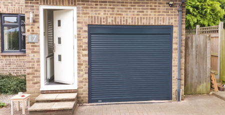 SWS SeceuroGlide Copact Roller Garage Door in Anthracite Grey