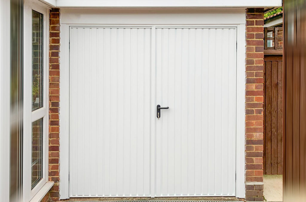 Garador Carlton Steel Side Hinged Garage Door in White