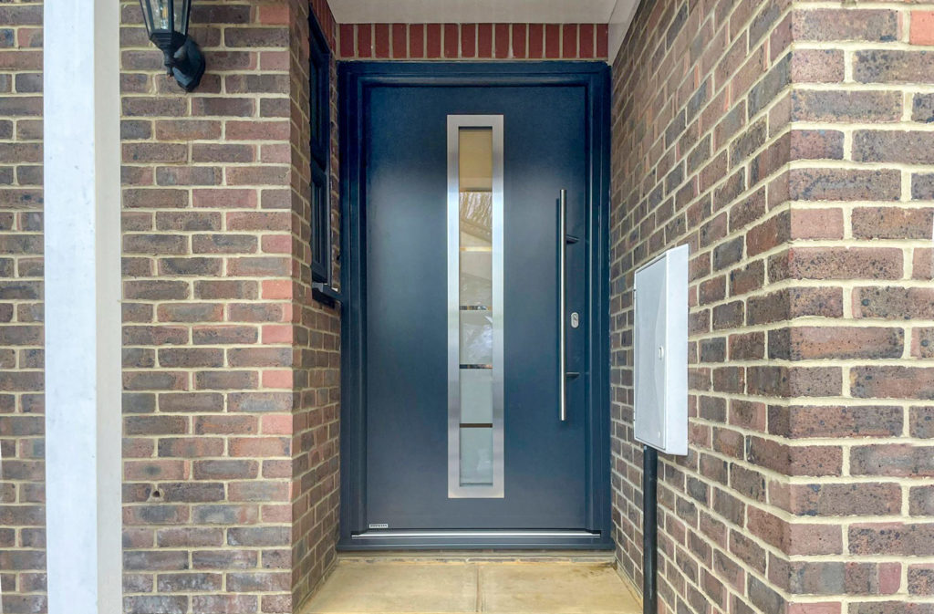 Hormann TPS 46 Steel Entrance Door Style 700 in Anthracite Grey