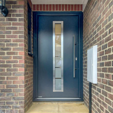 Hormann TPS 46 Steel Entrance Door Style 700 in Anthracite Grey