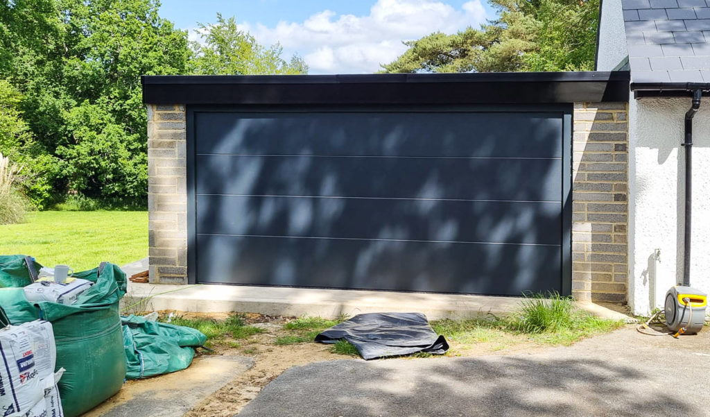 SeceuroGlide Elite Insulated Sectional garage Door in Anthracite Grey