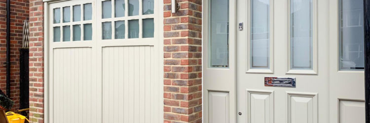 Woodrite Bierton Retractable Up & Over Garage Door Finished in White