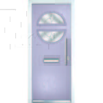Violet front door