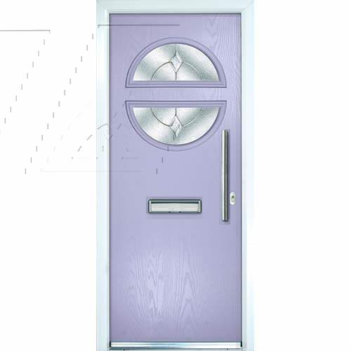 Violet front door
