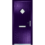 Purple front door