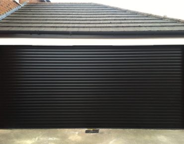 After - Installed double roller garage door