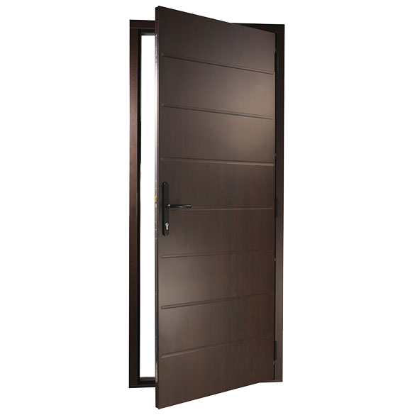 DuraPass linear medium rosewood door