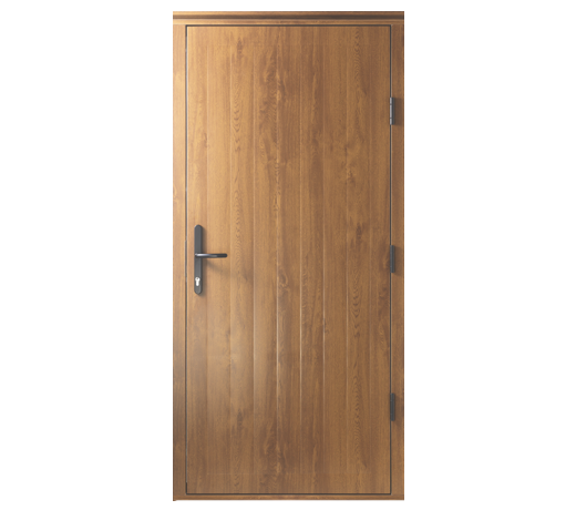 DuraPass vertical board door golden oak