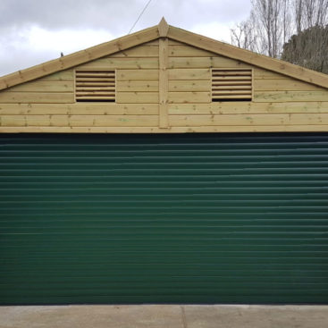 SWS Classic Roller Garage Door in Fir Green