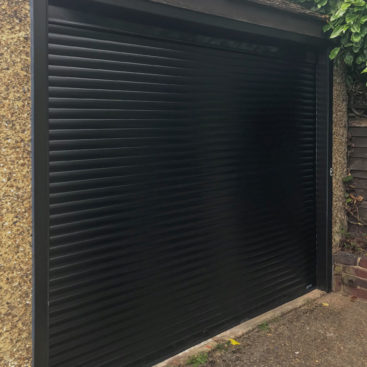 SWS SeceuroGlide Compact Garage Door in Black