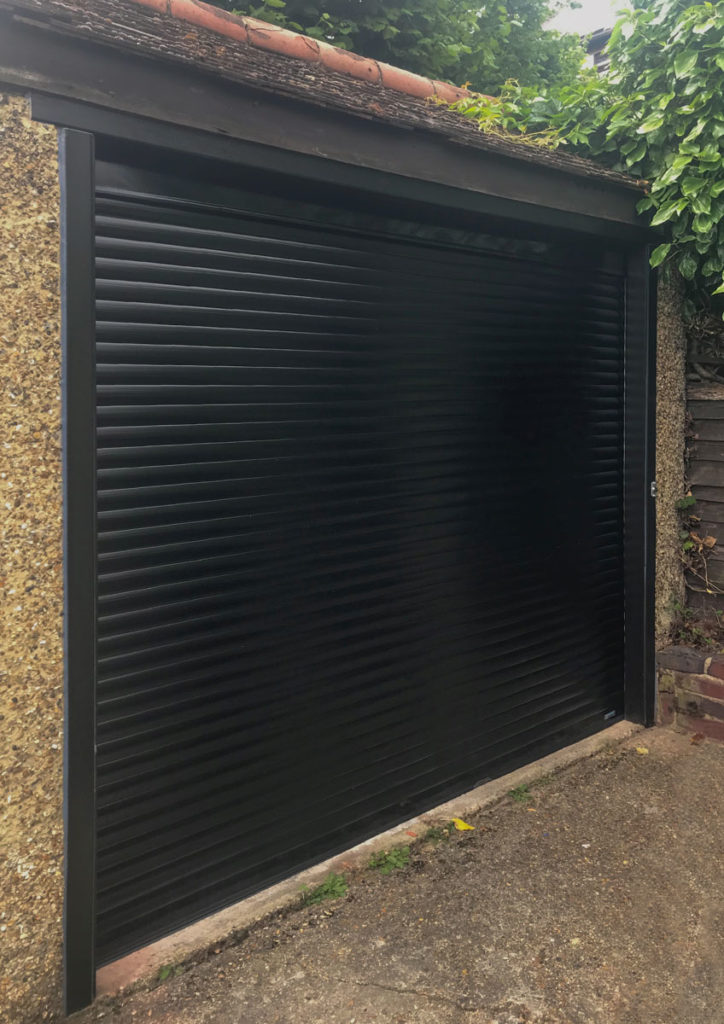 SWS SeceuroGlide Compact Garage Door in Black