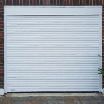 SWS Seceuroglide Compact Roller Garage Door in white