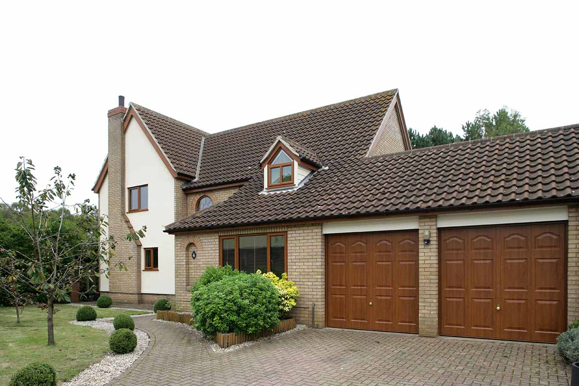 Two single garage doors