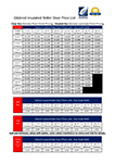 Gliderol insulated price list