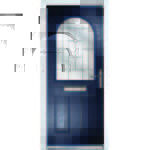 Blue front door