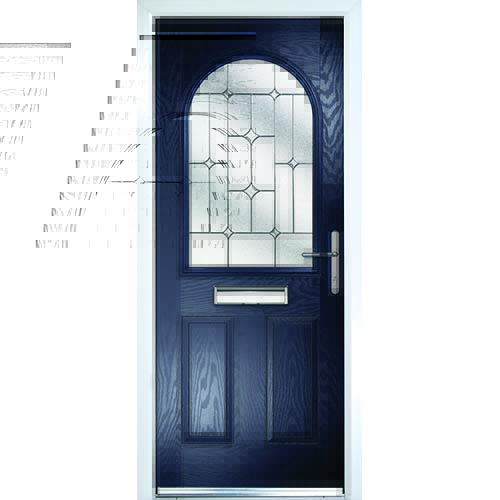 Blue front door