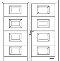 Hormann Horizontal Panelled side hung garage door