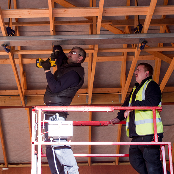 Installing a garage door