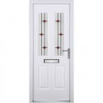 Rockdoor Jacobean Red Diamond White