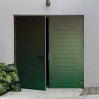 Novoferm moss green side hung garage door
