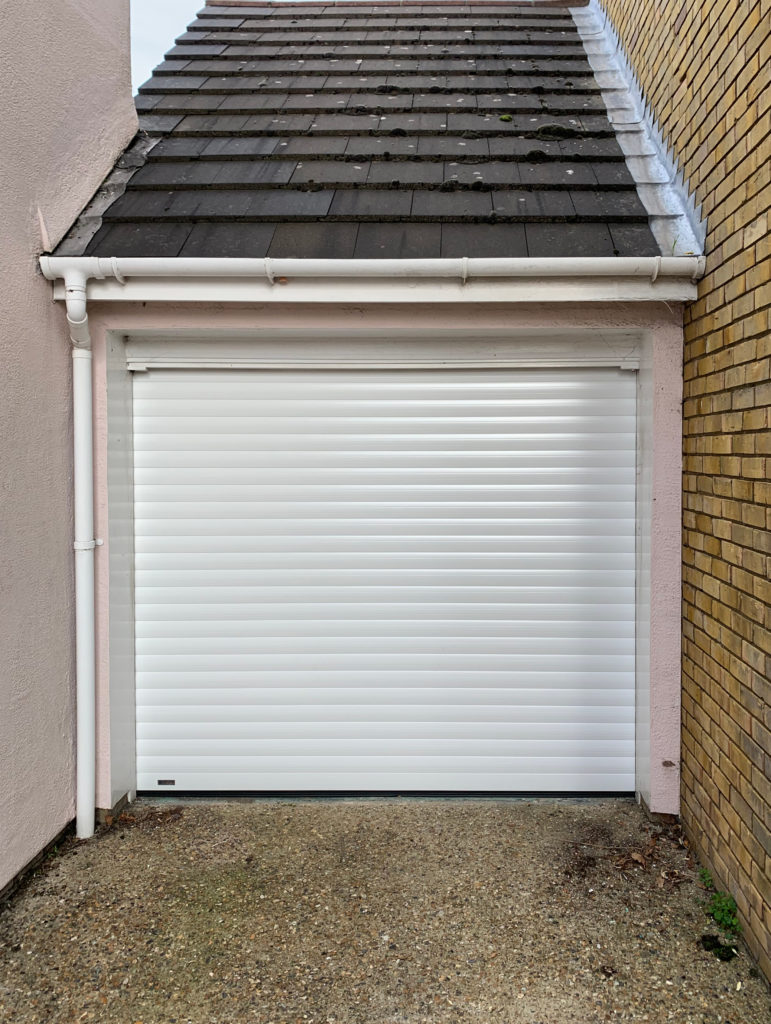 SWS SeceuroGlide Classic Roller Garage Door Fully Automated & Finished in White