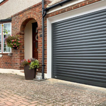 SWS SeceuroGlide Original Insulated Roller Garage Door Finished in Graphite Grey