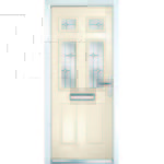 Cream front door