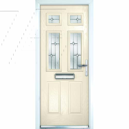 Cream front door