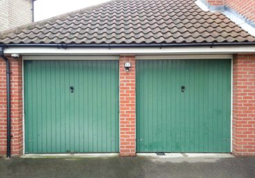 Before - two single garage doors
